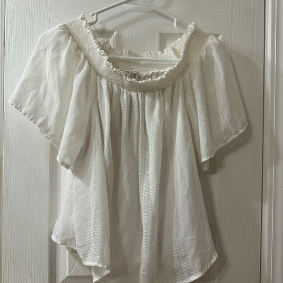 💜 3/$15 CATO White blouse Small - Picture 6 of 6